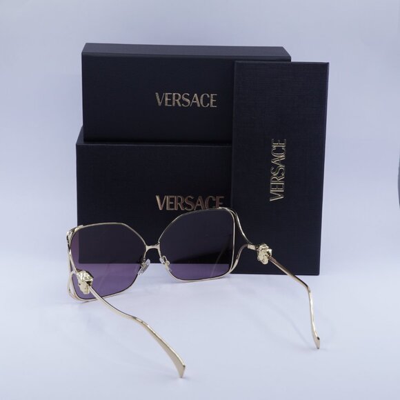 Versace VE2288 1002/6X Square Sunglasses – Gold/Violet Gradient - Picture 3 of 9